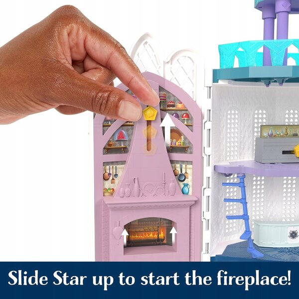 Disney Princess Rosas Castle 2 Ebenen mit Lichtern und Zubehör - Kinderspiel