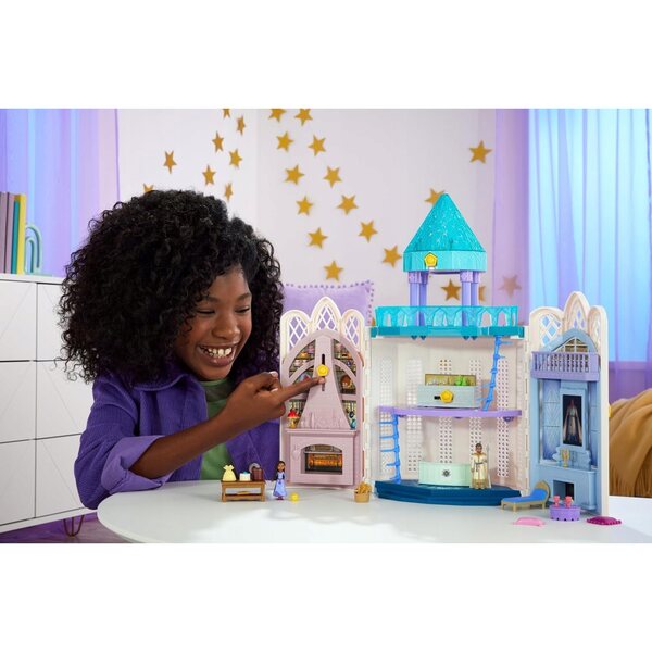 Disney Princess Rosas Castle 2 Ebenen mit Lichtern und Zubehör - Kinderspiel