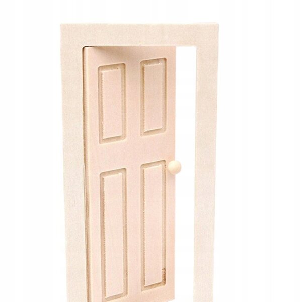 1:12 Holztür für Puppenhaus, Puppenhaus-Miniatur-Zubehör