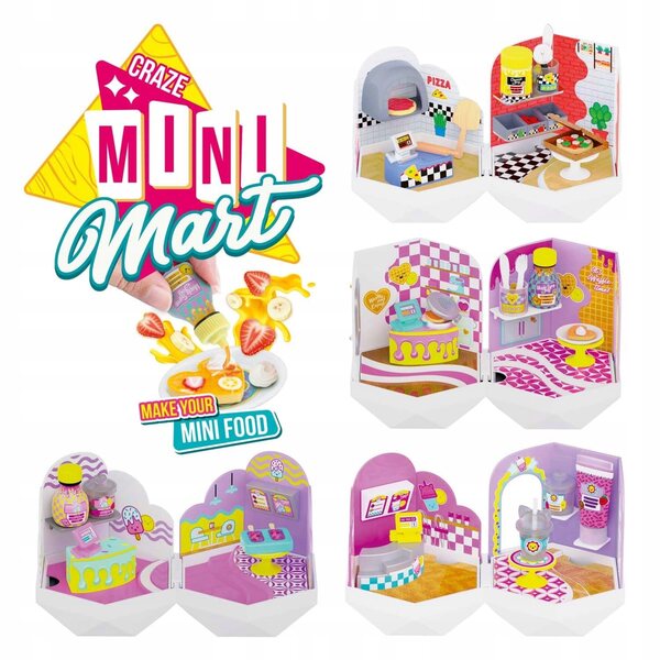 Craze Mini Mart Mix - Miniatura Casa per Bambole con Accessori in 6 Modelli