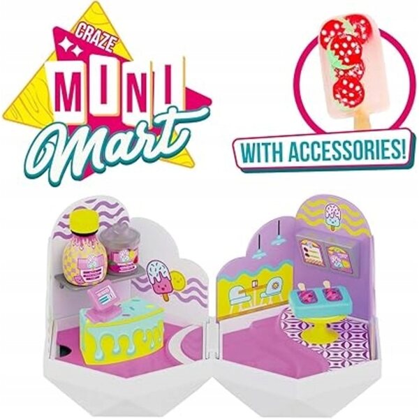 Craze Mini Mart Mix - Miniatura Casa per Bambole con Accessori in 6 Modelli