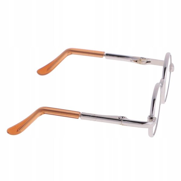 Lunettes rondes rétro pour poupées 1/3 BJD SD DZ avec monture argentée