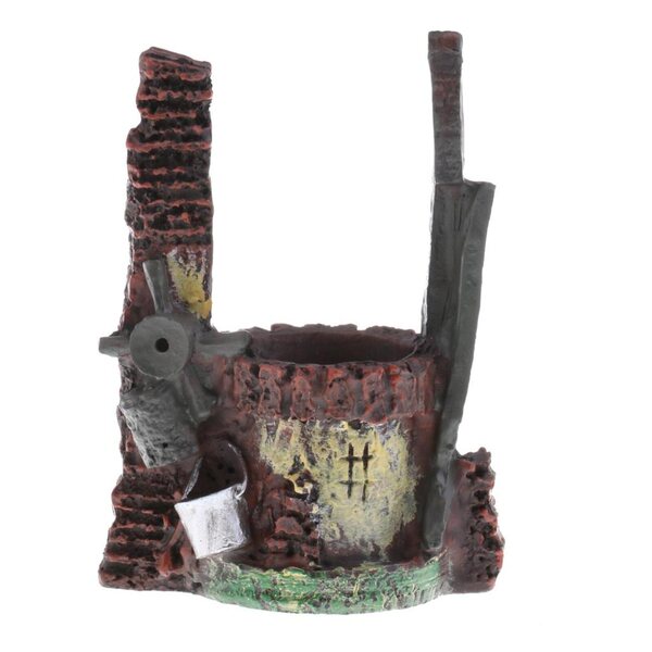 Brunnenmodell aus Harz für Diorama, Landschaftszubehör 6x3,8x8 cm
