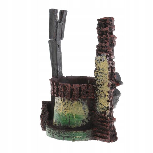 Brunnenmodell aus Harz für Diorama, Landschaftszubehör 6x3,8x8 cm