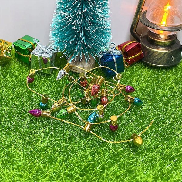 Miniatur-Weihnachtslampe 1/12 für Puppenhaus – DIY dekorative Lichter