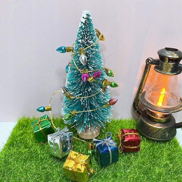 Miniatur-Weihnachtslampe 1/12 für Puppenhaus – DIY dekorative Lichter