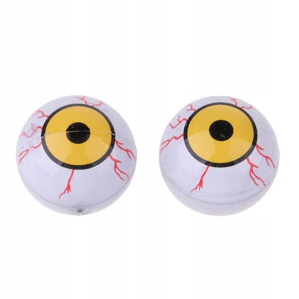 28 mm blutunterlaufene Augäpfel für BJD-Puppen, 2 Stück, DIY-Kunststoffzubehör