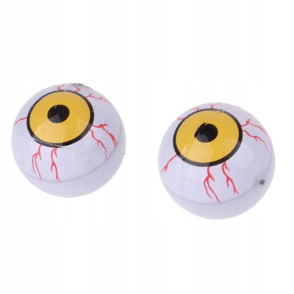 28 mm blutunterlaufene Augäpfel für BJD-Puppen, 2 Stück, DIY-Kunststoffzubehör