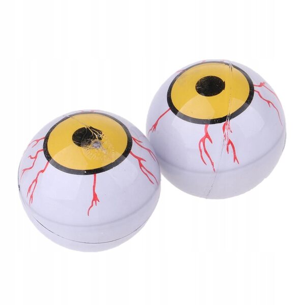 28 mm blutunterlaufene Augäpfel für BJD-Puppen, 2 Stück, DIY-Kunststoffzubehör