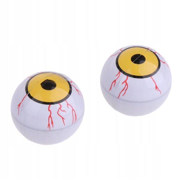 28 mm blutunterlaufene Augäpfel für BJD-Puppen, 2 Stück, DIY-Kunststoffzubehör