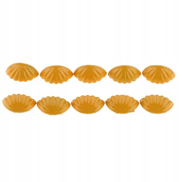 1:6 Puppenhaus Miniatur Vintage Muschelgriffe, 10er Set Gelb
