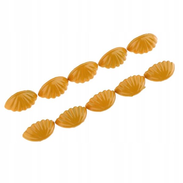 1:6 Puppenhaus Miniatur Vintage Muschelgriffe, 10er Set Gelb