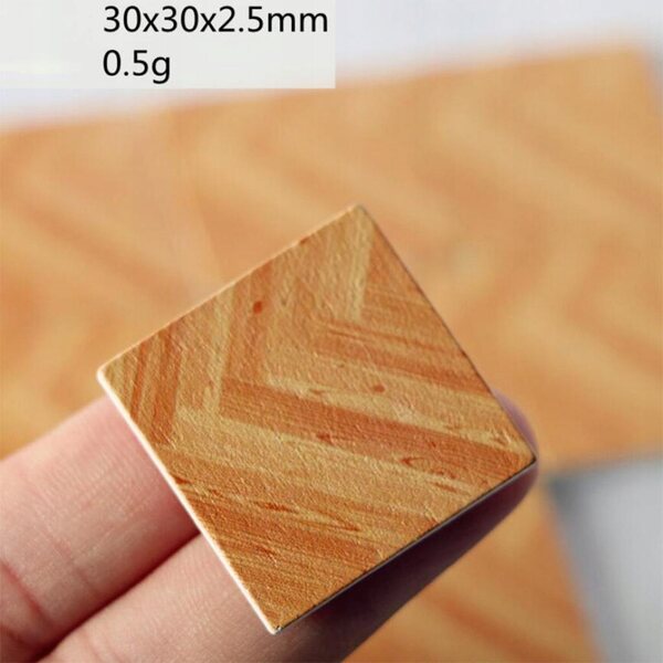 Lot de 9 autocollants de sol pour maison de poupée 1:12 effet bois de haute qualité