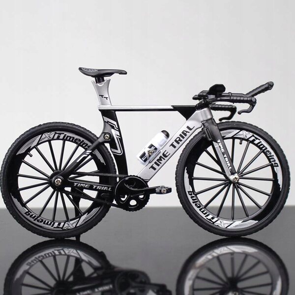 1:10 Mini-Mountainbike-Modell aus Silberlegierung, perfektes Geschenk und Dekoration
