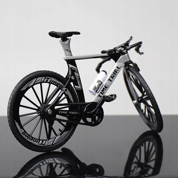1:10 Mini-Mountainbike-Modell aus Silberlegierung, perfektes Geschenk und Dekoration