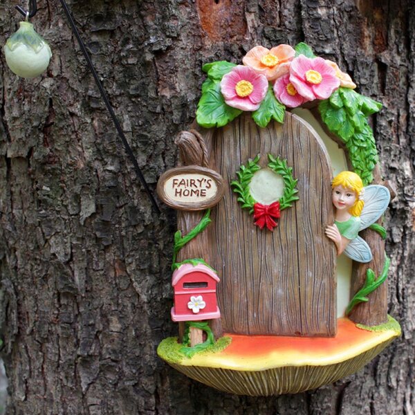 Sprookjesachtige decoratieset voor bomen, deuren, ramen en tuinlantaarn