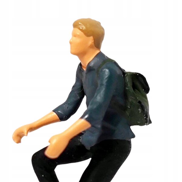 Figurine Miniature in Scala 1:64 - Modelli Realistici in Resina Blu Scuro