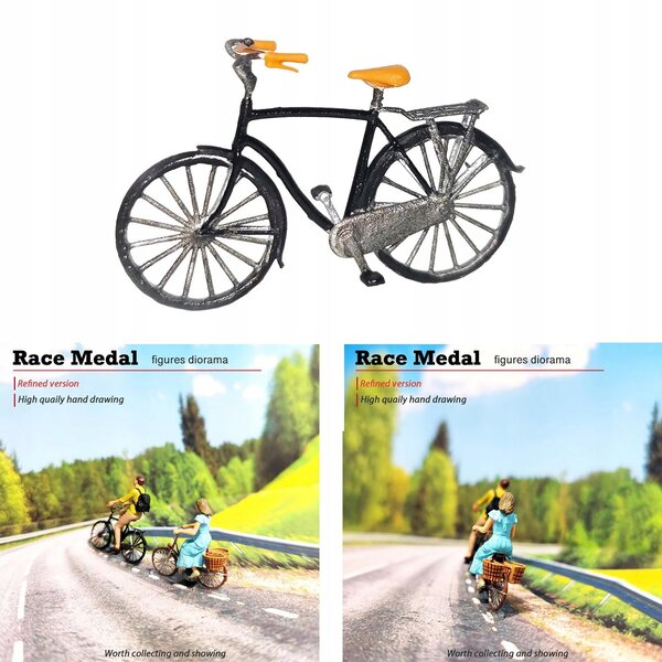 Figurine Miniature Realistiche 1:64 in Resina - Modellini Persone Colorate