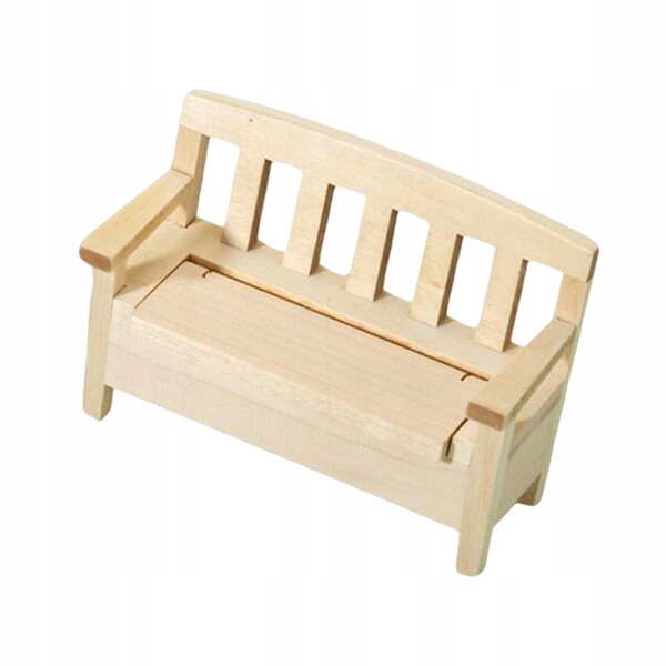 1/12 Holzstuhl-Miniatur für Puppenhaus, realistische und langlebige Dekoration