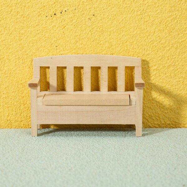 1/12 Holzstuhl-Miniatur für Puppenhaus, realistische und langlebige Dekoration