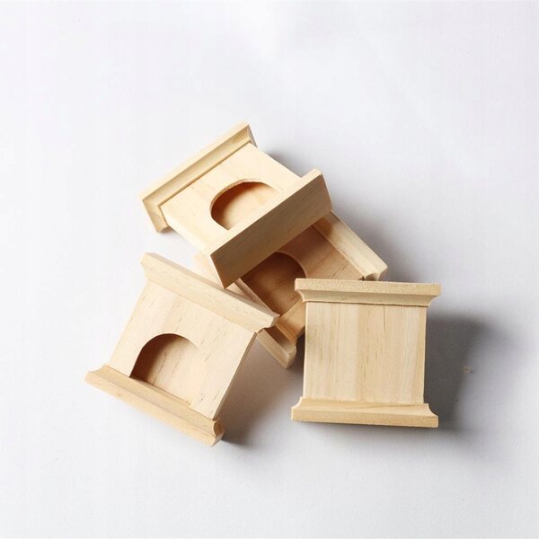 Mini-Holzkamin für Puppenhäuser im Maßstab 1:12 – dekoratives Zubehör