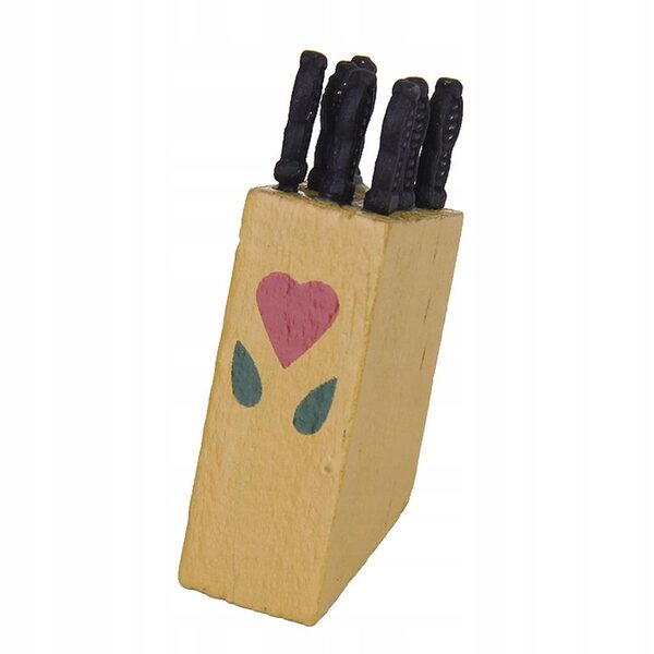 1:12 Puppenhaus-Miniatur-Set mit 7 Holzmessern