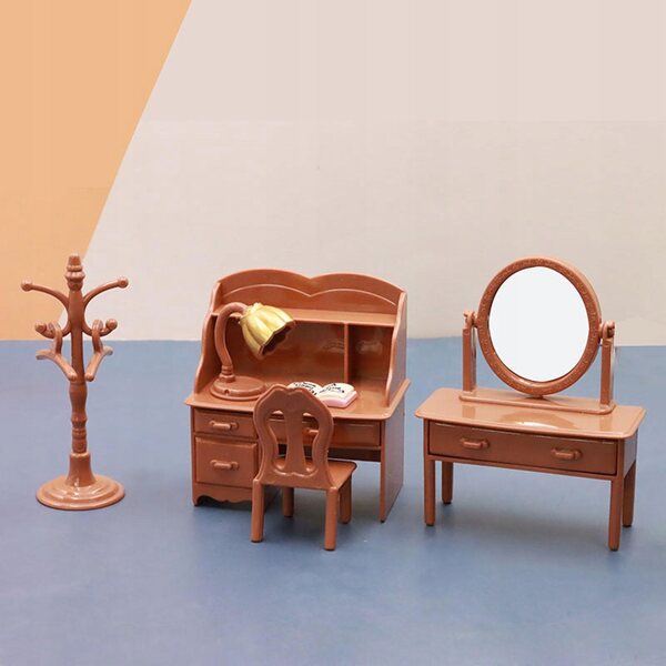 Set Mobili Realistici in PVC per Casetta delle Bambole Scala 1:12
