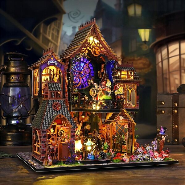 Ensemble pour construire une maison miniature avec des meubles pour adultes et adolescents