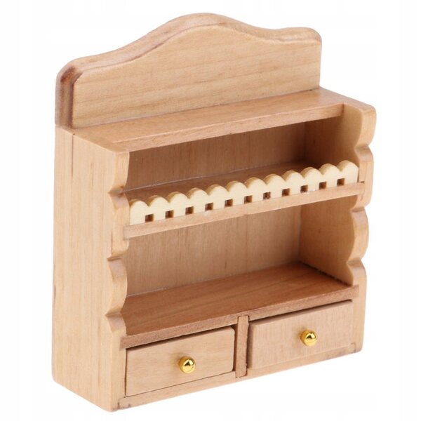 Miniatura 1:12 - Szafka in Legno per Casa delle Bambole - Mobili Decorativi