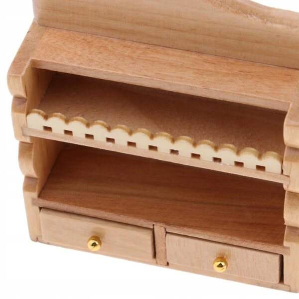 Miniatura 1:12 - Szafka in Legno per Casa delle Bambole - Mobili Decorativi
