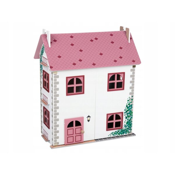 Casa delle bambole in legno Playtive XXL 105 cm con tetto rimovibile, per bambini 3+