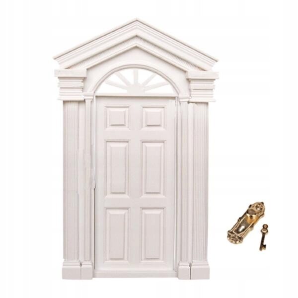 Set 4 Serrature Vintage in Metallo con Chiavi per Miniature 1/12 Dollhouse