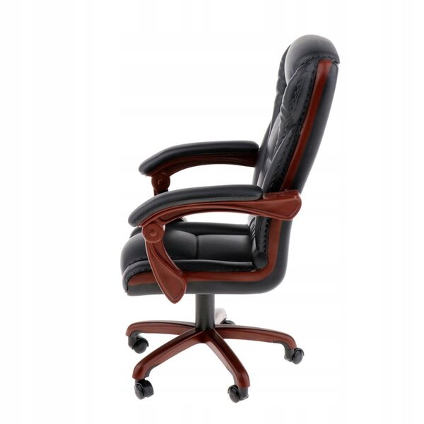 Chaise de bureau pivotante noire à l'échelle 1/6 pour ensembles de jeu et figurines de collection