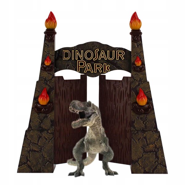 Decorazione Porta Parco Dinosauri in PVC per Ambienti Tematici e Compleanni