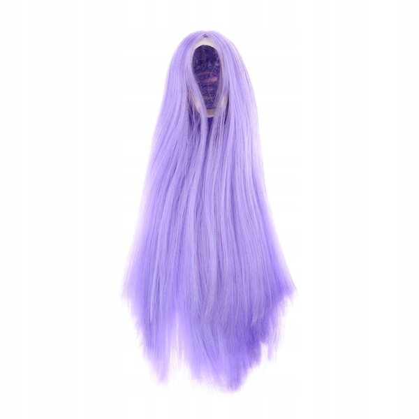 1:6 lange fuchsiafarbene Peruka für 12-Zoll-Puppen – Actionfiguren-Zubehör