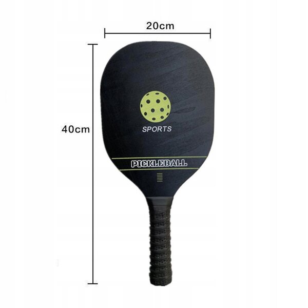 Pickleball racketset in populierenhout met tas en ballen inbegrepen