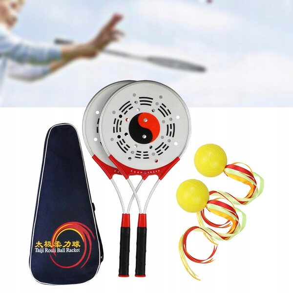 Set di racchette e palline Tai Wing Chun Wushu per esercizi e salute