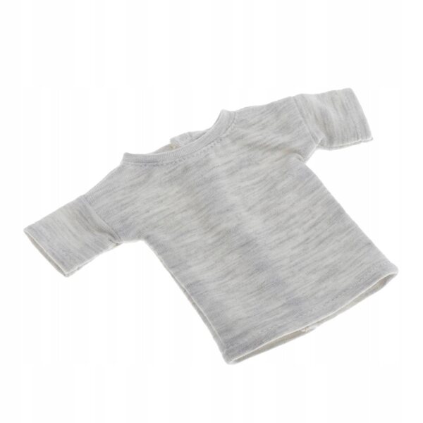Casual grijs t-shirt voor 1/6 Blythe BJD poppen, handgemaakte kleding