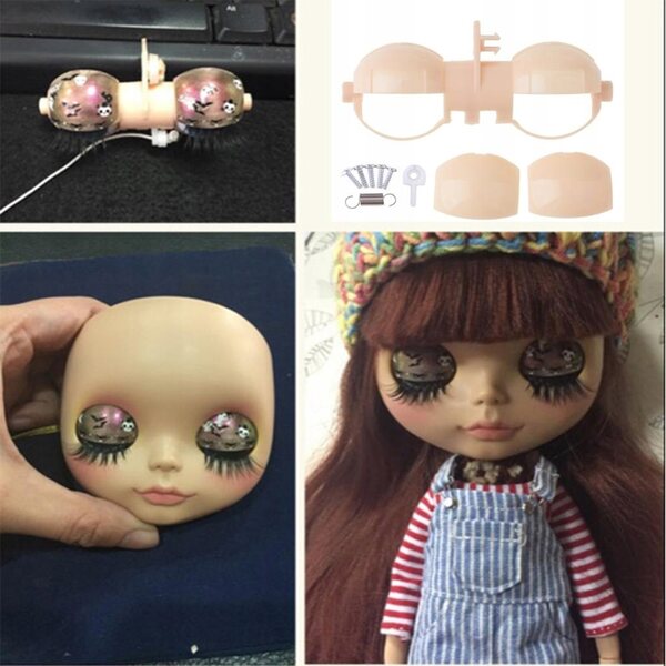 Augenlidmechanismus für Blythe 12" Doll Komplettes Ersatzset
