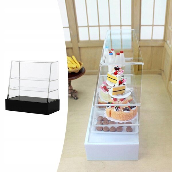 Küchenmöbel für Puppenhäuser im Maßstab 1:12 und 1:6 mit süßer Vitrine