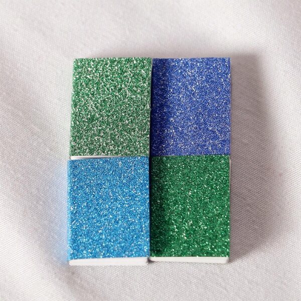 Lot de 4 Mini Livres à Paillettes 1:12 pour Maison de Poupée Bleu - Accessoires Déco
