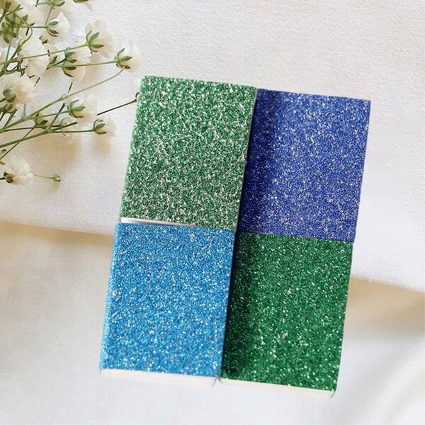Lot de 4 Mini Livres à Paillettes 1:12 pour Maison de Poupée Bleu - Accessoires Déco