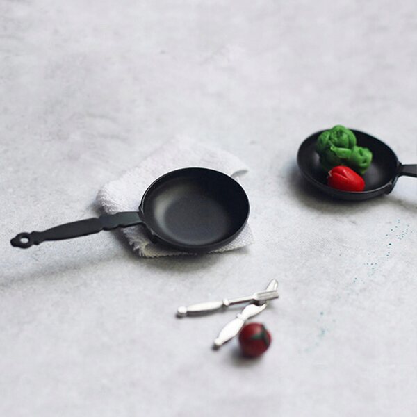 Miniatura Patella in Legno per Casa delle Bambole Scala 1:12 - Accessorio Cucina