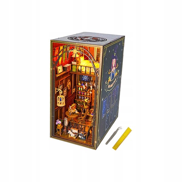 DIY-Set Buchstütze aus Holz, 3D-Mini-Heimbuchhalter für Leseecke