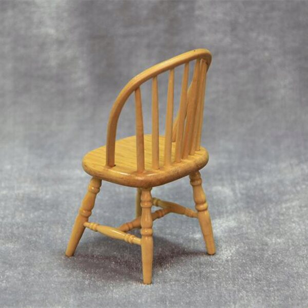 Mini Sedia in Legno Vintage per Casa delle Bambole Accessorio Realistico