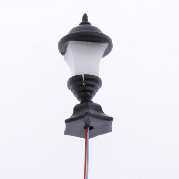 Комплект от 10 LED улични лампи с мащаб 1:100 за железопътно моделиране и пейзажни декорации