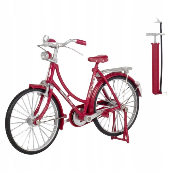 Miniatuur 1:10 vintage fietsmodel met draaiwiel en realistische details