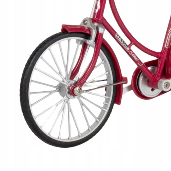 Miniatur-Vintage-Fahrradmodell im Maßstab 1:10 mit drehbarem Rad und realistischen Details