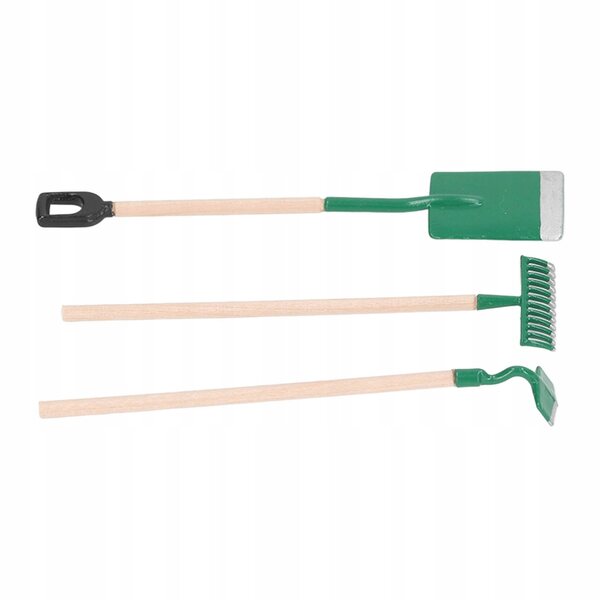 Attrezzi manuali da giardino in miniatura in scala 1:12 per decorazioni e modellismo