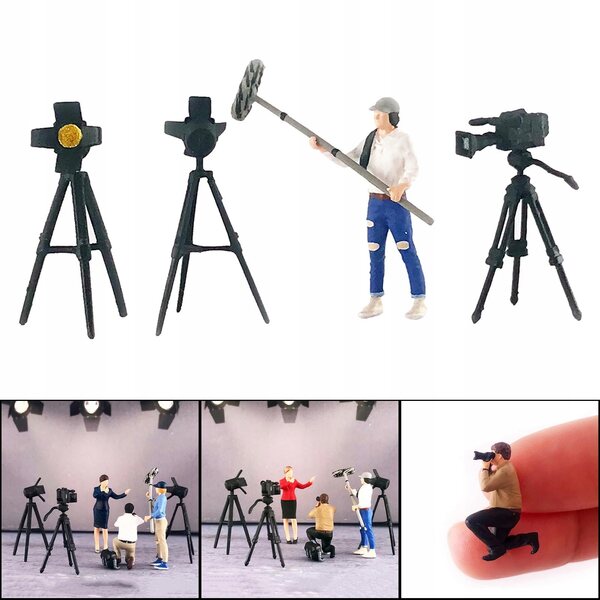 Figura Scenografica 1:64 in Resina Bianca per Diorama e Micro Paesaggi